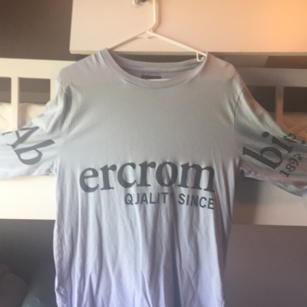 Abercrombie & Fitch light blue long sleeve